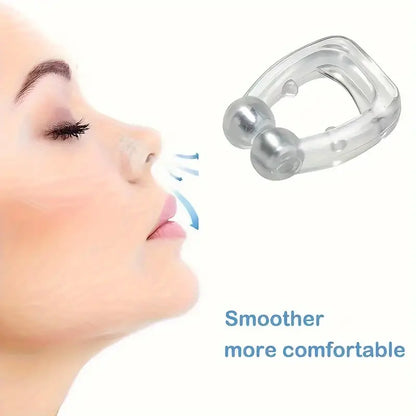 2/4pcs Magnetic Anti-Snoring Nose Clips, Comfortable & Safe Nasal Device, 1.5 Cm, Non-Toxic, Improved Sleep Quality, Easy To Use, With Magnets For Natural Breathing Aid