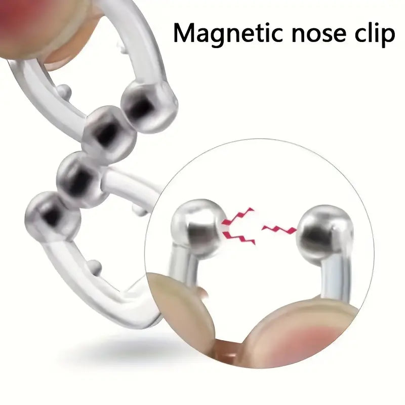 2/4pcs Magnetic Anti-Snoring Nose Clips, Comfortable & Safe Nasal Device, 1.5 Cm, Non-Toxic, Improved Sleep Quality, Easy To Use, With Magnets For Natural Breathing Aid