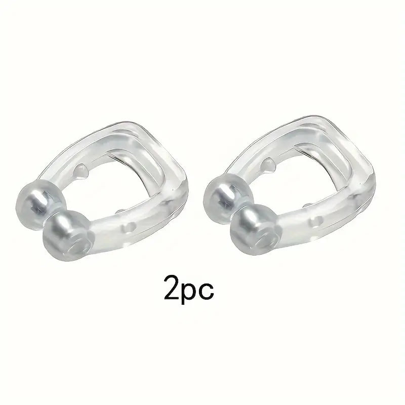 2/4pcs Magnetic Anti-Snoring Nose Clips, Comfortable & Safe Nasal Device, 1.5 Cm, Non-Toxic, Improved Sleep Quality, Easy To Use, With Magnets For Natural Breathing Aid